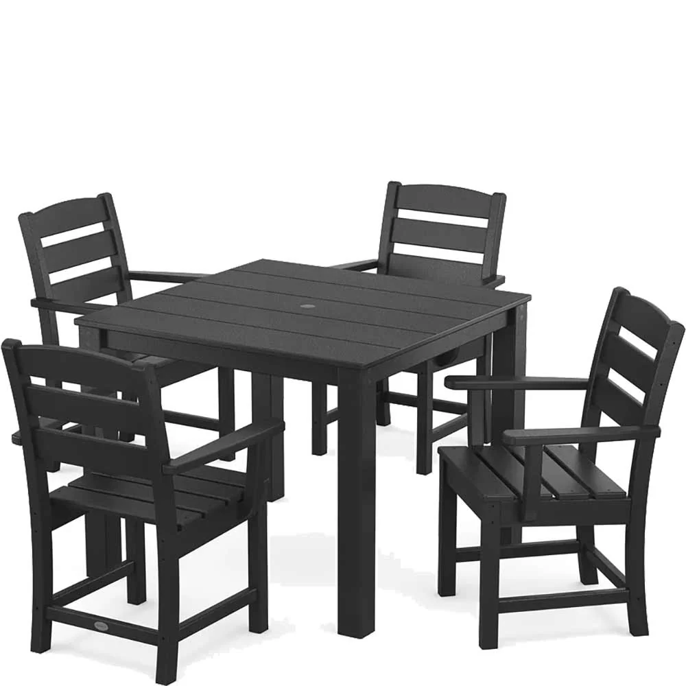 POLYWOOD® Lakeside 5-Piece Parsons Dining Set - PWS2288-1 - Image 4
