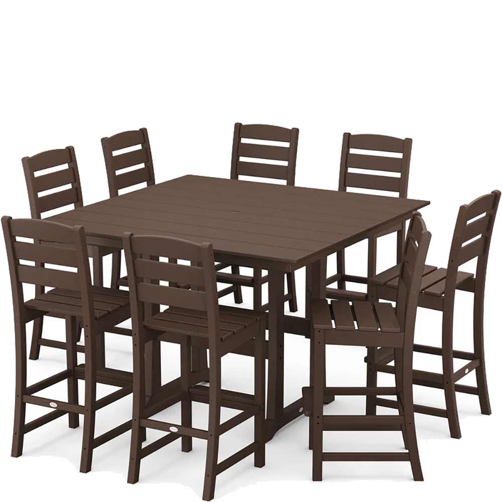 POLYWOOD® Lakeside 9-Piece Bar Side Chair Set - PWS611-1 - Image 5
