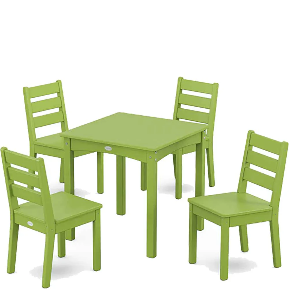 POLYWOOD® Lakeside Kids 5-Piece Dining Set - PWS2709-1 - Image 11