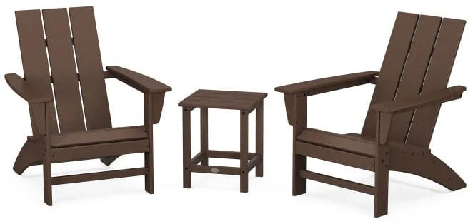 POLYWOOD® Modern 3-Piece Adirondack Set with Long Island 18" Side Table - PWS699-1 - Image 6