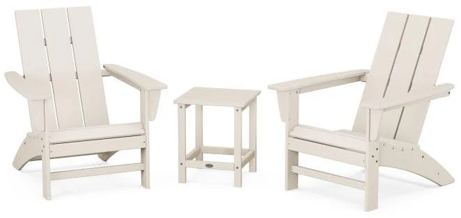 POLYWOOD® Modern 3-Piece Adirondack Set with Long Island 18" Side Table - PWS699-1 - Image 8