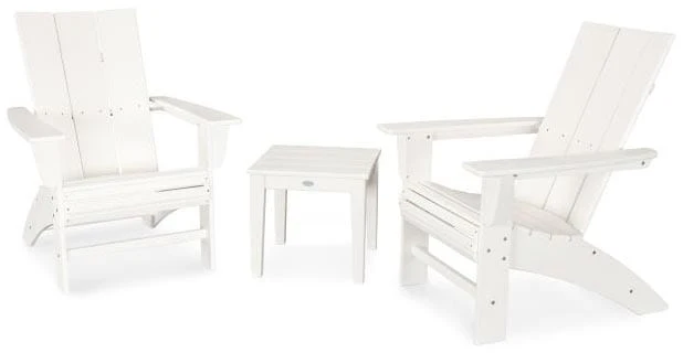 POLYWOOD® Modern 3-Piece Curveback Adirondack Set - PWS420-1 - Image 6