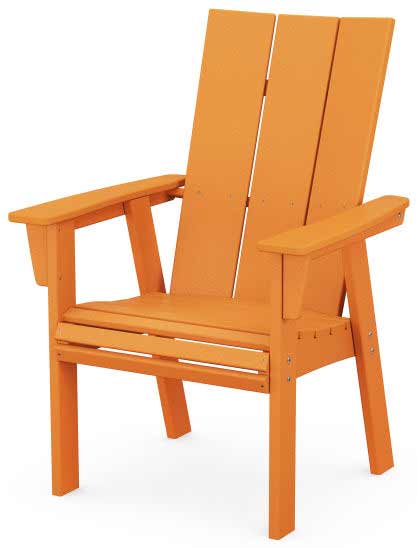 POLYWOOD® Modern Curveback Adirondack Dining Chair - ADD620 - Image 10