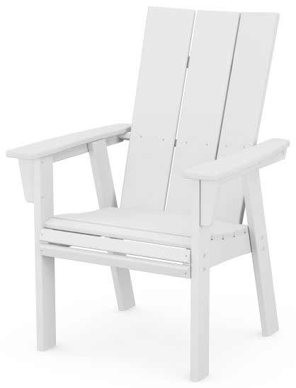 POLYWOOD® Modern Curveback Adirondack Dining Chair - ADD620 - Image 7