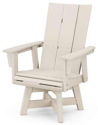 POLYWOOD® Modern Curveback Adirondack Swivel Dining Chair - ADDSV620 - Image 8