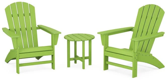 POLYWOOD® Nautical 3-Piece Adirondack Set - PWS498-1 - Image 12