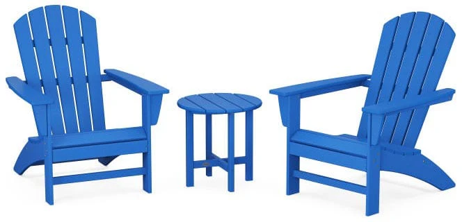 POLYWOOD® Nautical 3-Piece Adirondack Set - PWS498-1 - Image 14
