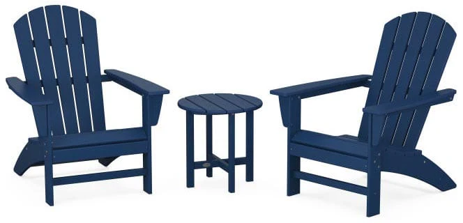 POLYWOOD® Nautical 3-Piece Adirondack Set - PWS498-1 - Image 15