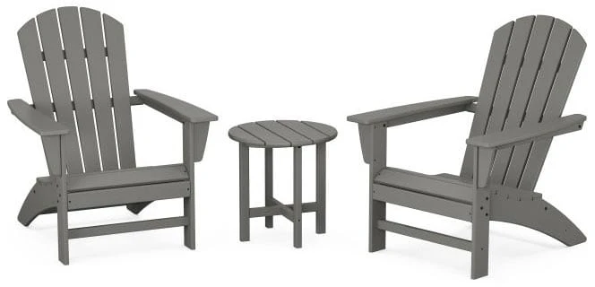 POLYWOOD® Nautical 3-Piece Adirondack Set - PWS498-1 - Image 3