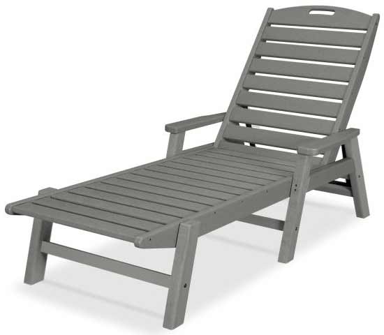 POLYWOOD® Nautical Chaise with Arms - NCC2280 - Image 3