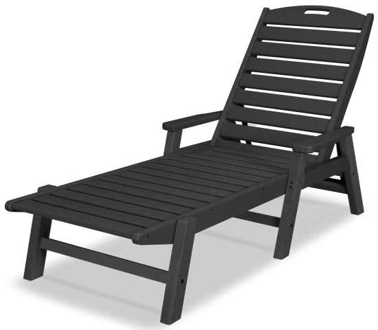 POLYWOOD® Nautical Chaise with Arms - NCC2280 - Image 4