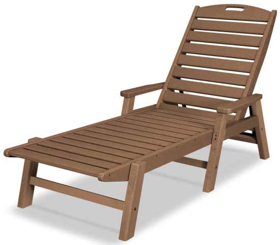 POLYWOOD® Nautical Chaise with Arms - NCC2280 - Image 5