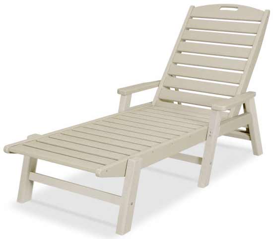 POLYWOOD® Nautical Chaise with Arms - NCC2280 - Image 9