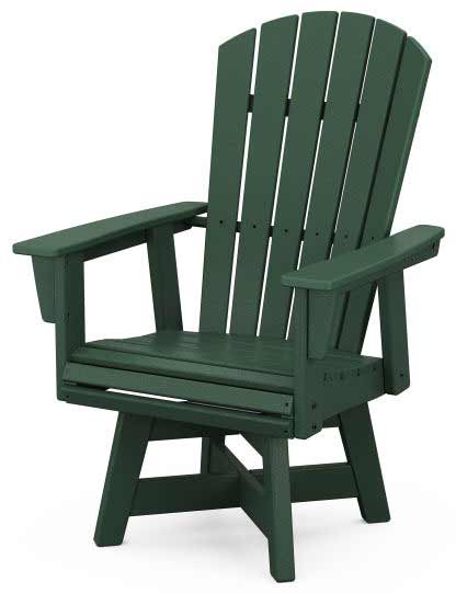 POLYWOOD® Nautical Curveback Adirondack Swivel Dining Chair - ADDSV610 - Image 5