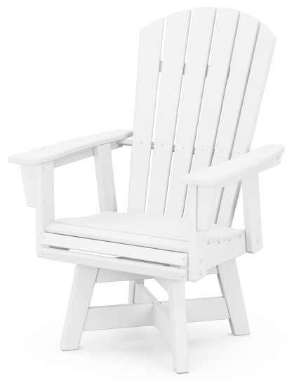 POLYWOOD® Nautical Curveback Adirondack Swivel Dining Chair - ADDSV610 - Image 7