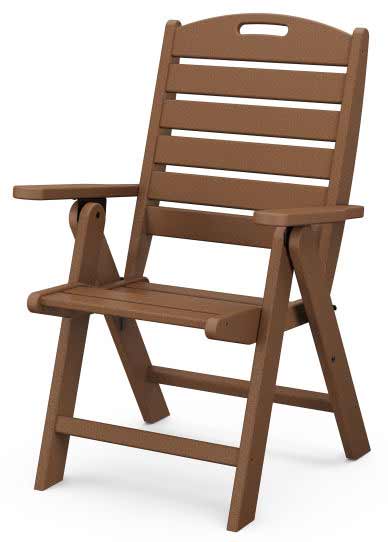 POLYWOOD® Nautical Folding Highback Chair - NCH38 - Image 4