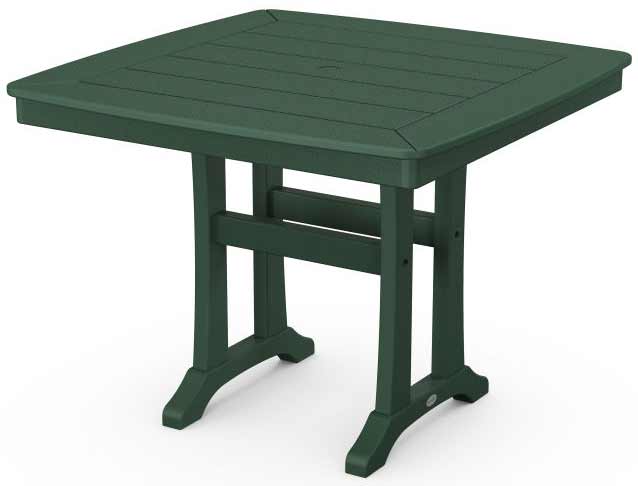 POLYWOOD® Nautical Trestle 37" Dining Table - PL81-T2L1 - Image 6