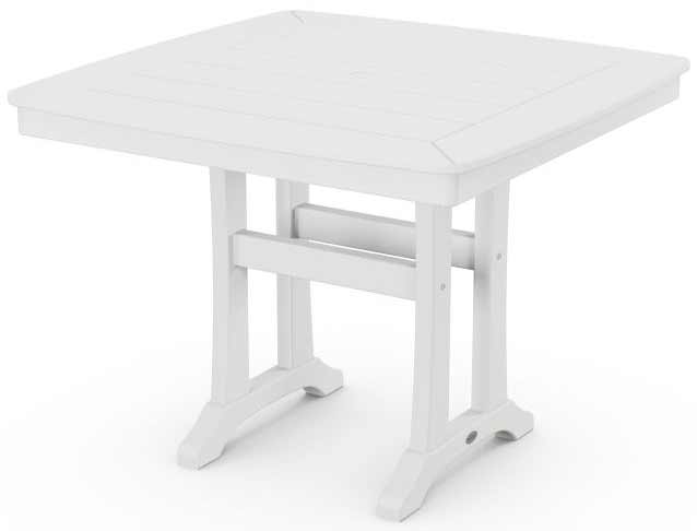 POLYWOOD® Nautical Trestle 37" Dining Table - PL81-T2L1 - Image 8