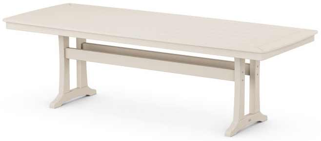POLYWOOD® Nautical Trestle 39" x 97" Dining Table - PL84-T2L1 - Image 9