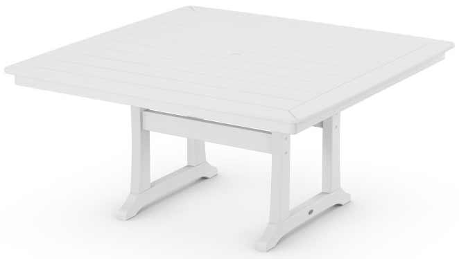 POLYWOOD® Nautical Trestle 59" Dining Table - PL85-T2L1 - Image 8