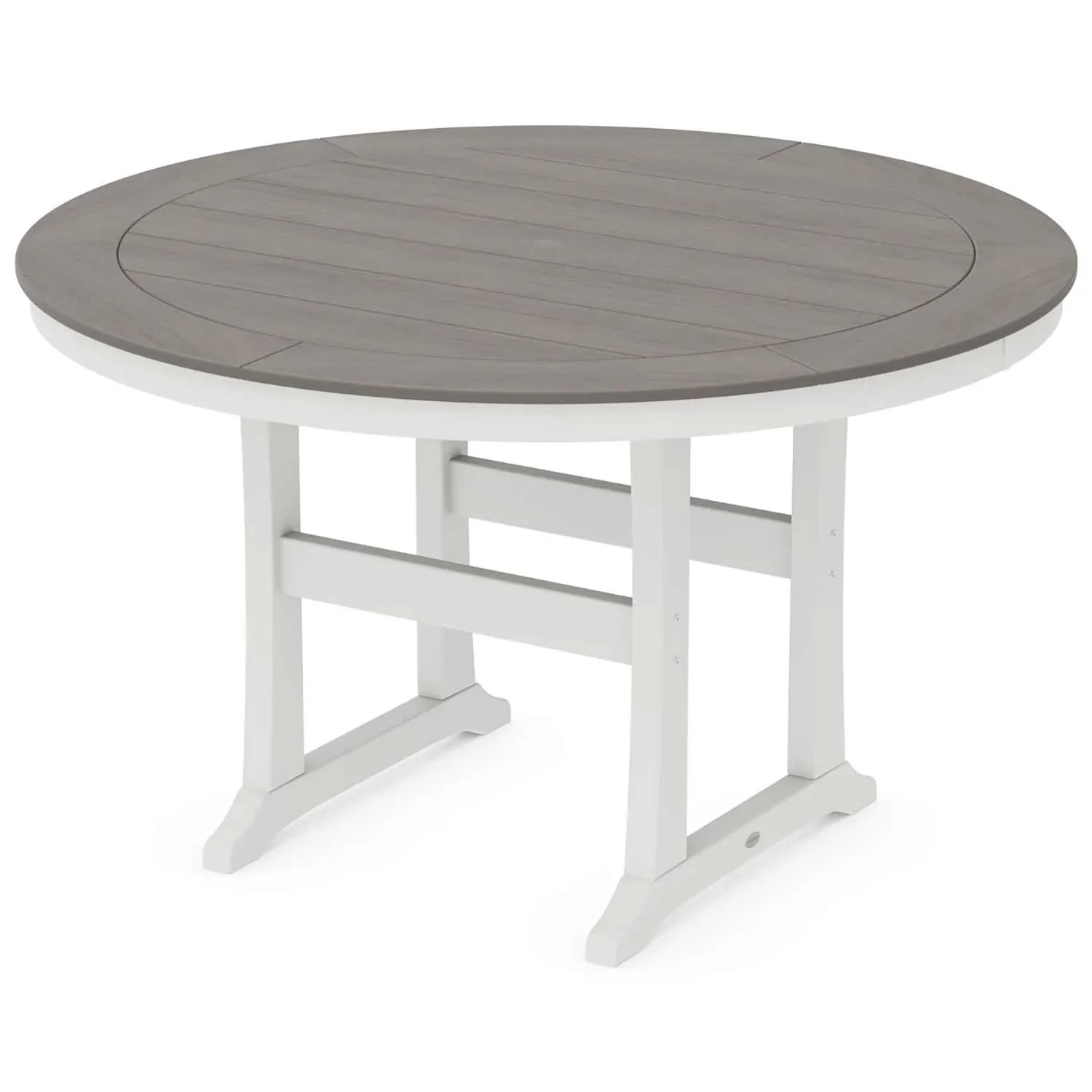 POLYWOOD® Nautical Trestle 60" Round Counter Table - Select Accents - RRT460-L1 - Image 7