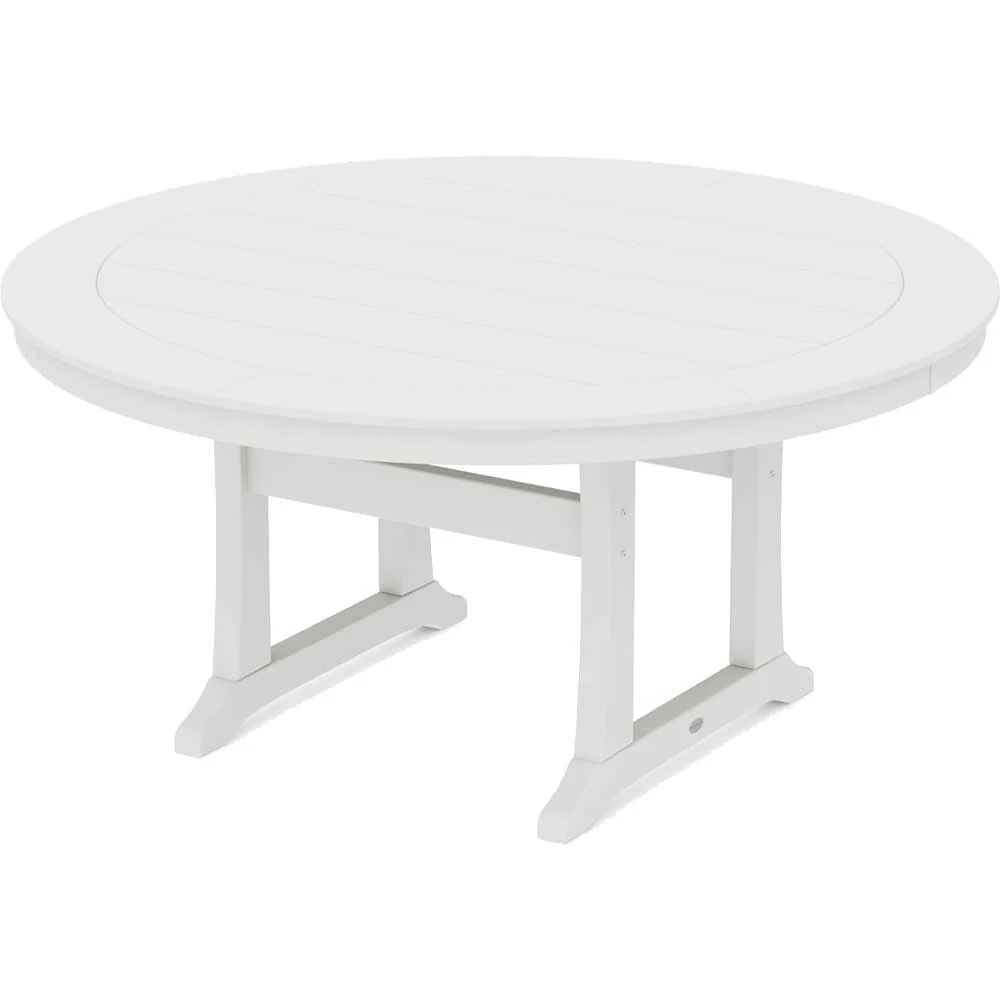 POLYWOOD® Nautical Trestle 60" Round Outdoor Dining Table - RT460-L1 - Image 6