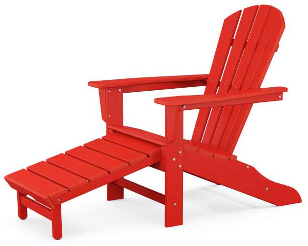 POLYWOOD® Palm Coast Ultimate Adirondack with Hideaway Ottoman - HNA15 - Image 12