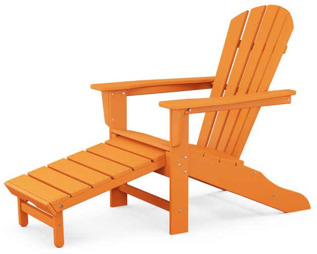 POLYWOOD® Palm Coast Ultimate Adirondack with Hideaway Ottoman - HNA15 - Image 13