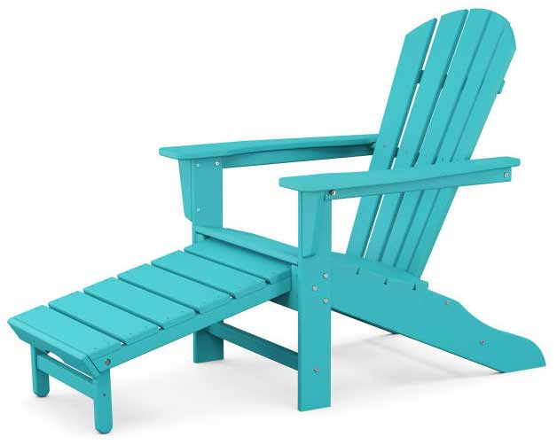 POLYWOOD® Palm Coast Ultimate Adirondack with Hideaway Ottoman - HNA15 - Image 16