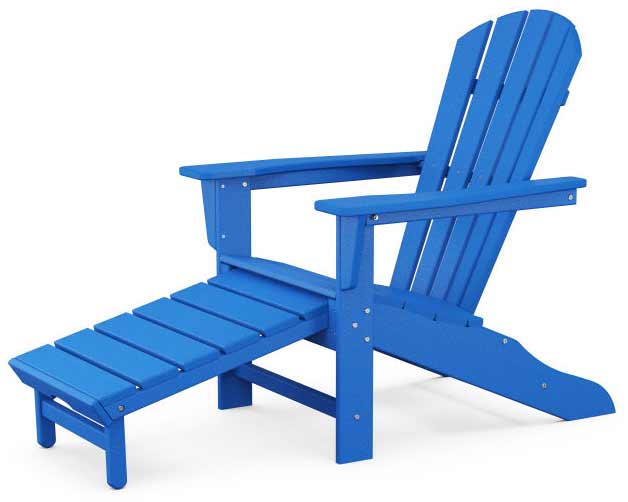 POLYWOOD® Palm Coast Ultimate Adirondack with Hideaway Ottoman - HNA15 - Image 17