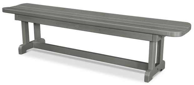 POLYWOOD® Park 72" Harvester Backless Bench - PBB72 - Image 2