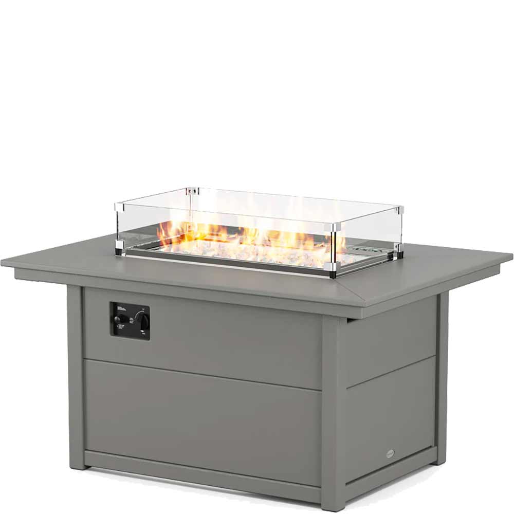 POLYWOOD® Rectangle 34" X 46" Fire Pit Table - CTF3446RECT - Image 3