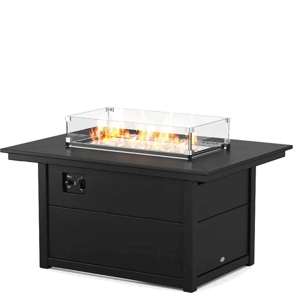 POLYWOOD® Rectangle 34" X 46" Fire Pit Table - CTF3446RECT - Image 4