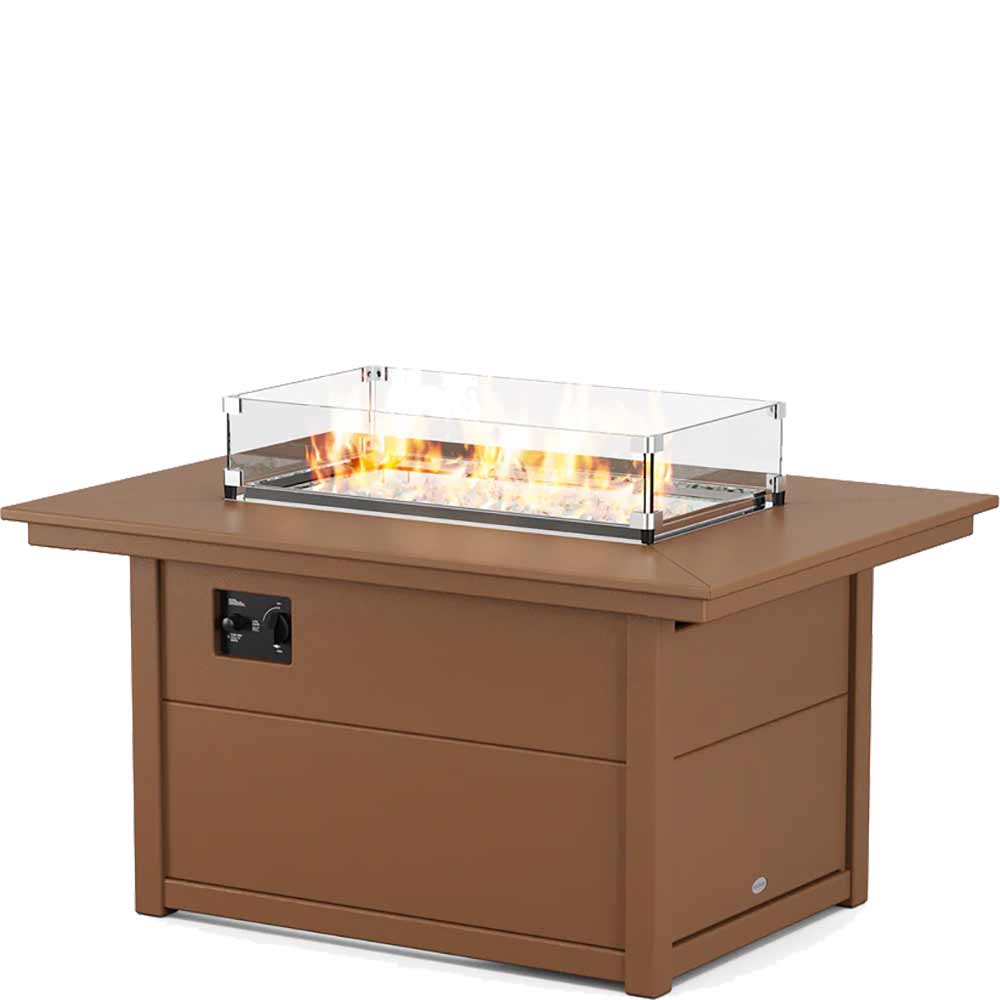 POLYWOOD® Rectangle 34" X 46" Fire Pit Table - CTF3446RECT - Image 5