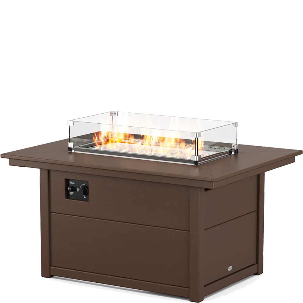 POLYWOOD® Rectangle 34" X 46" Fire Pit Table - CTF3446RECT - Image 6