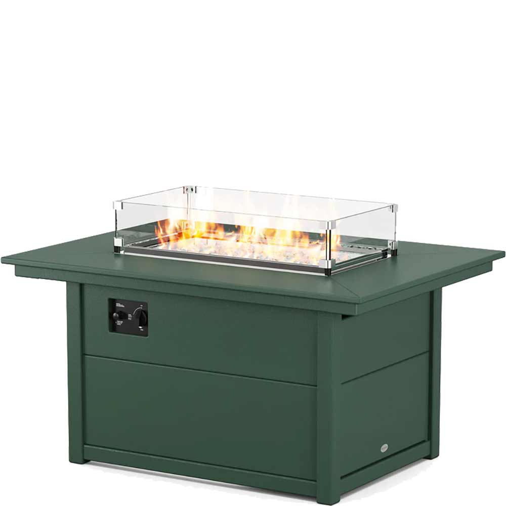 POLYWOOD® Rectangle 34" X 46" Fire Pit Table - CTF3446RECT - Image 7