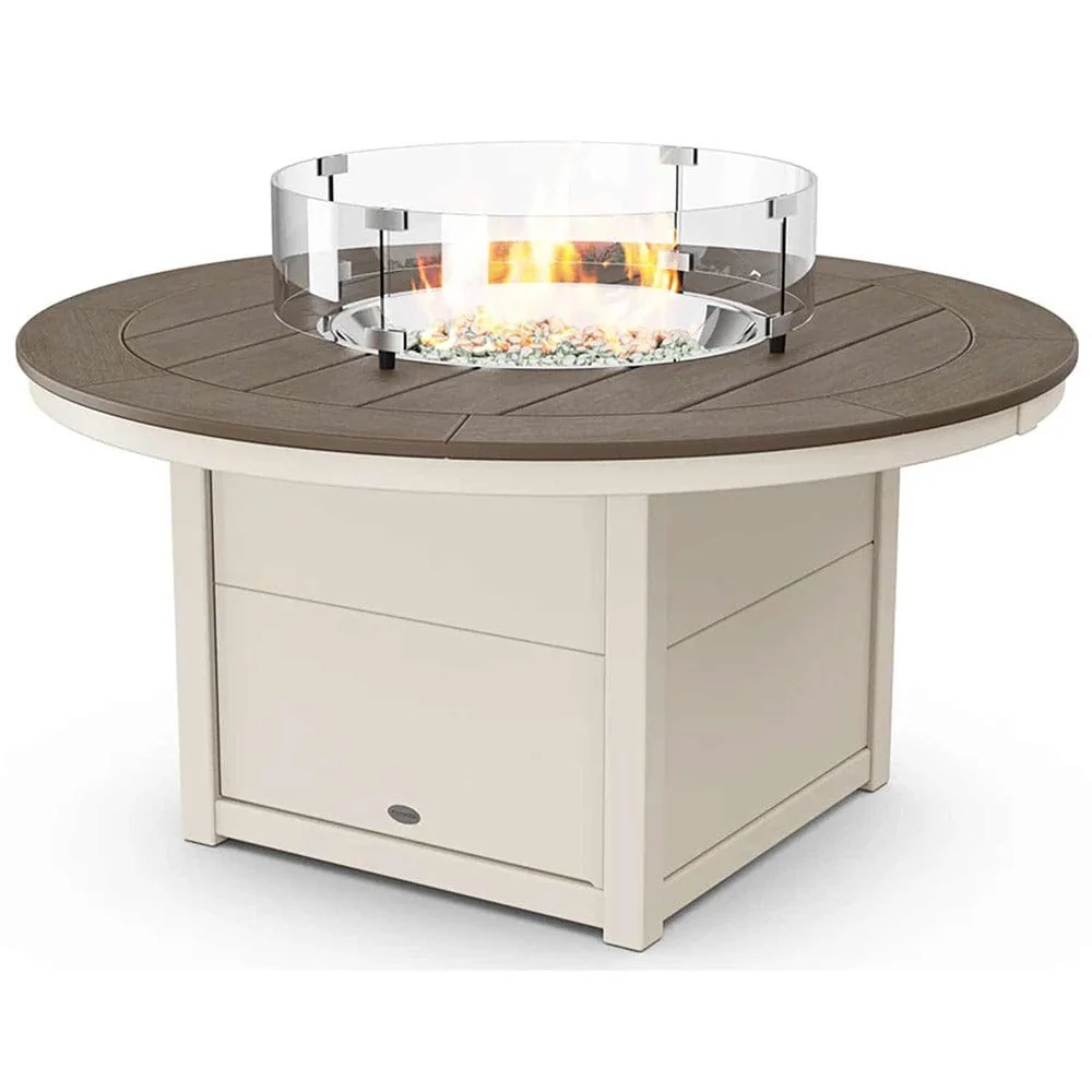 POLYWOOD® Round 48" Fire Pit Table - Select Accents - CTF48R - Image 10