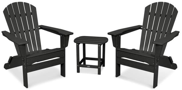 POLYWOOD® South Beach 3-Piece Folding Adirondack Set - PWS446-1 - Image 4