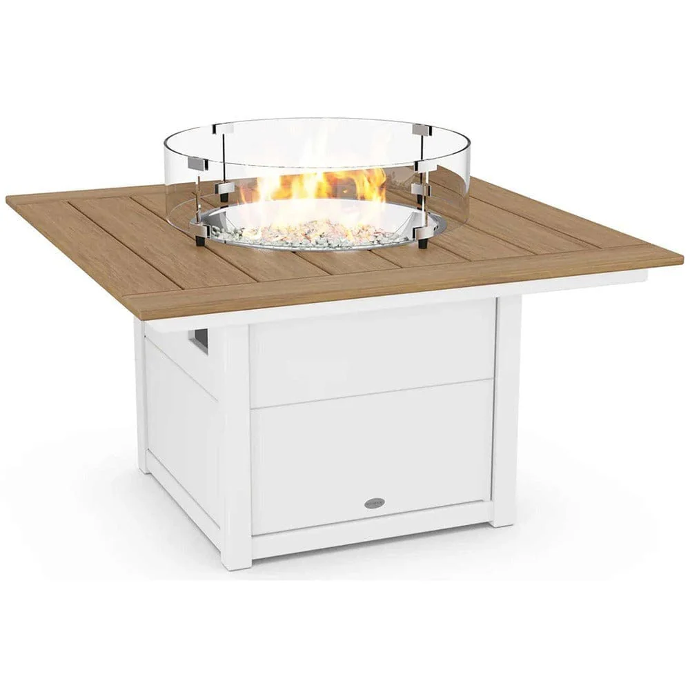 POLYWOOD® Square 42" Fire Pit Table - Select Accents - CTF42S - Image 9