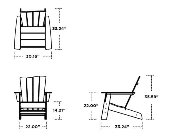 POLYWOOD® The Wave Chair Right - OCA21 - Image 5
