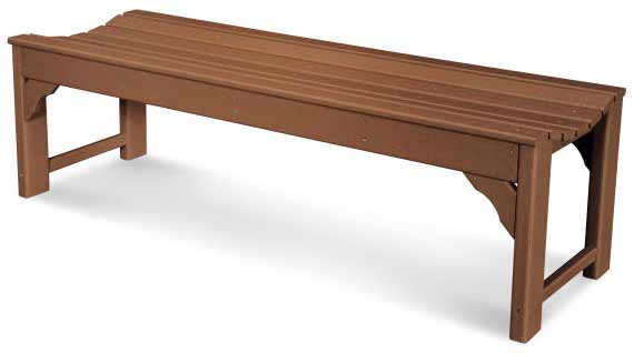 POLYWOOD® Traditional Garden 60" Backless Bench - BAB160 - Image 4