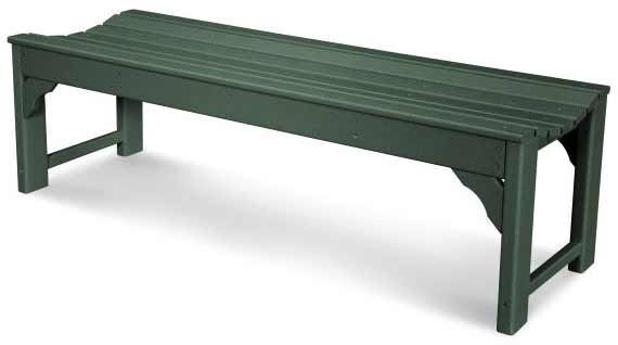 POLYWOOD® Traditional Garden 60" Backless Bench - BAB160 - Image 5