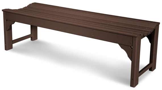 POLYWOOD® Traditional Garden 60" Backless Bench - BAB160 - Image 6