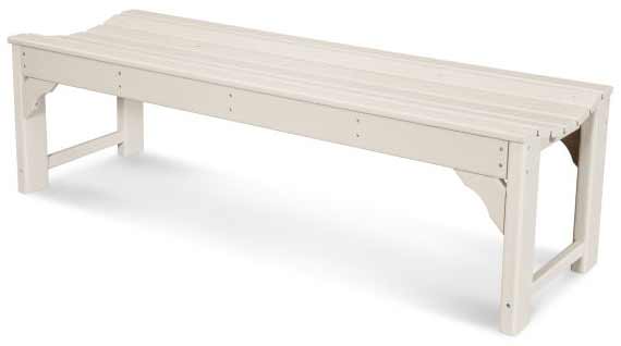 POLYWOOD® Traditional Garden 60" Backless Bench - BAB160 - Image 8