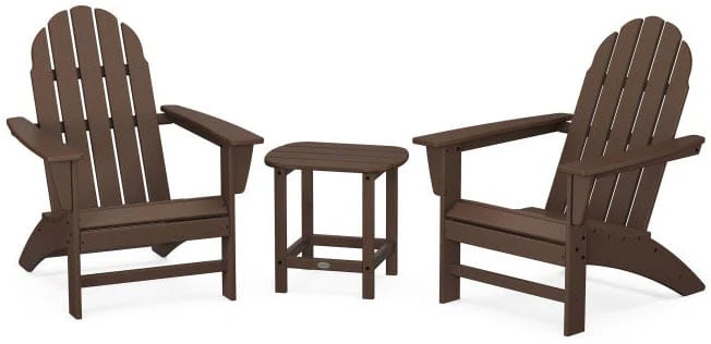 POLYWOOD® Vineyard 3-Piece Adirondack Set with South Beach 18" Side Table - PWS696-1 - Image 6
