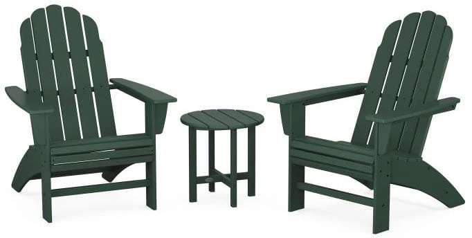 POLYWOOD® Vineyard 3-Piece Curveback Adirondack Set - PWS418-1 - Image 3