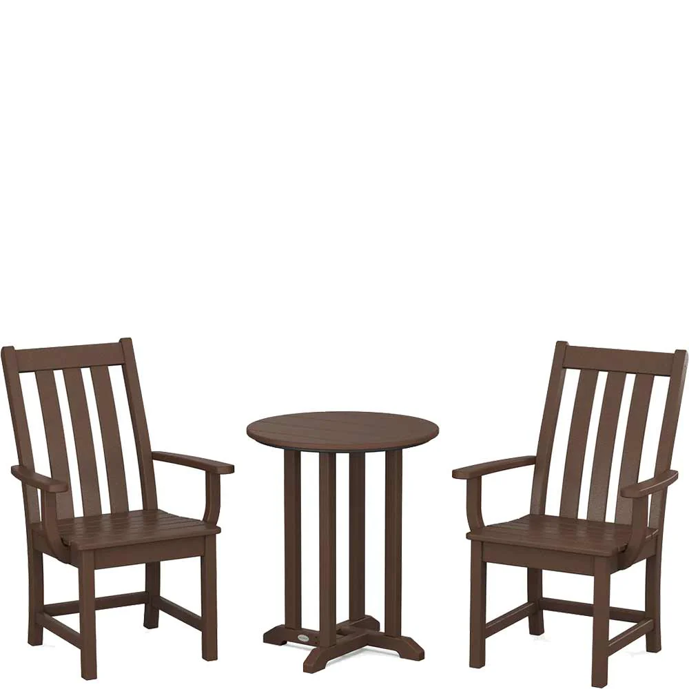 POLYWOOD® Vineyard 3-Piece Round Bistro Dining Set - PWS1318-1 - Image 5