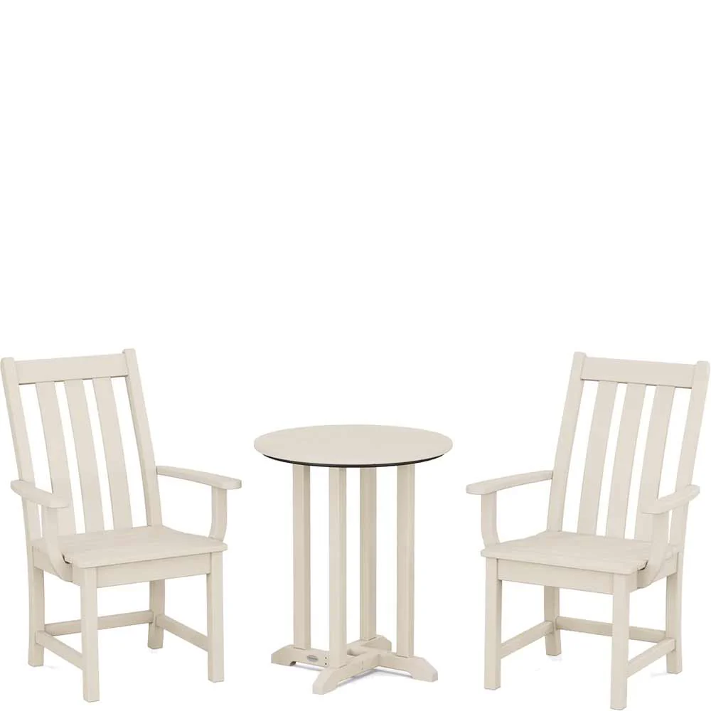 POLYWOOD® Vineyard 3-Piece Round Bistro Dining Set - PWS1318-1 - Image 8