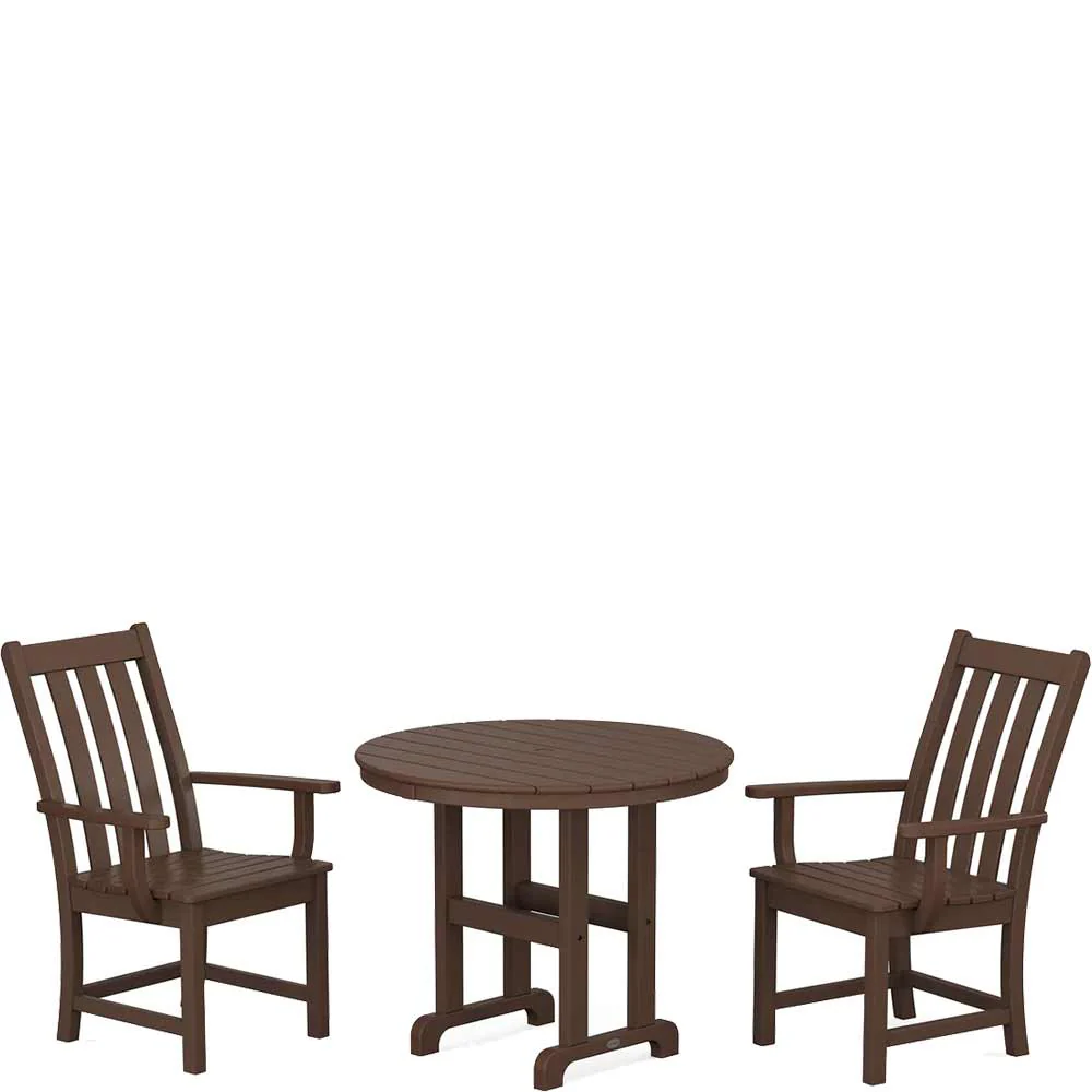 POLYWOOD® Vineyard 3-Piece Round Dining Set - PWS1351-1 - Image 5