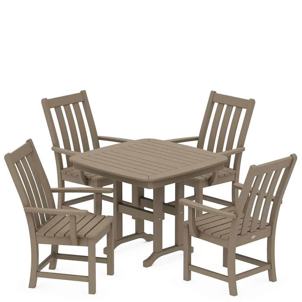 POLYWOOD® Vineyard 5-Piece Dining Set - PWS660-1 - Image 10